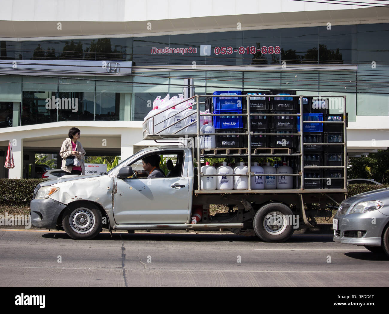 Chiangmai Thailand January 4 2019 Private Toyota Hilux