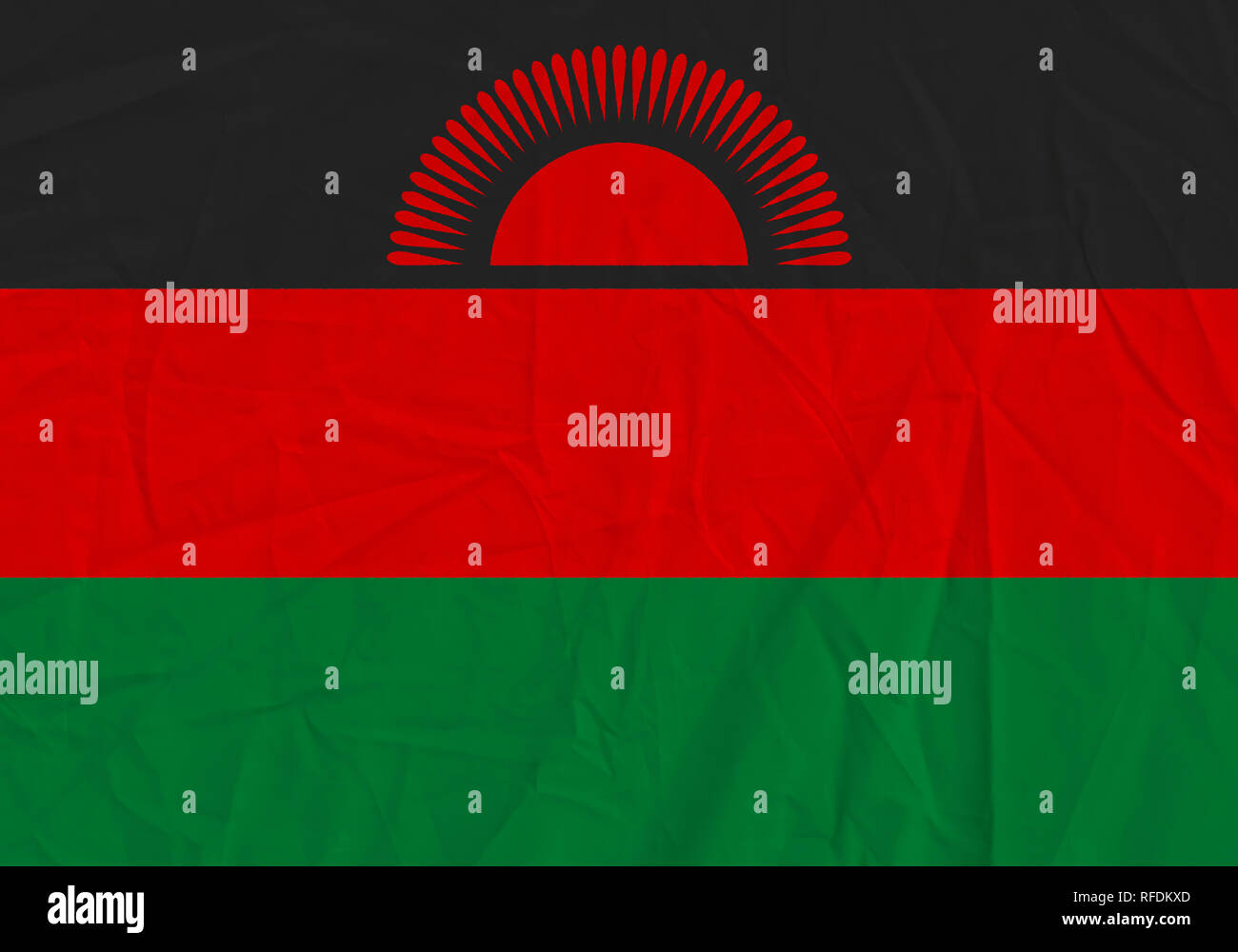 Malawi grunge flag. Patriotic background. National flag of Malawi Stock ...