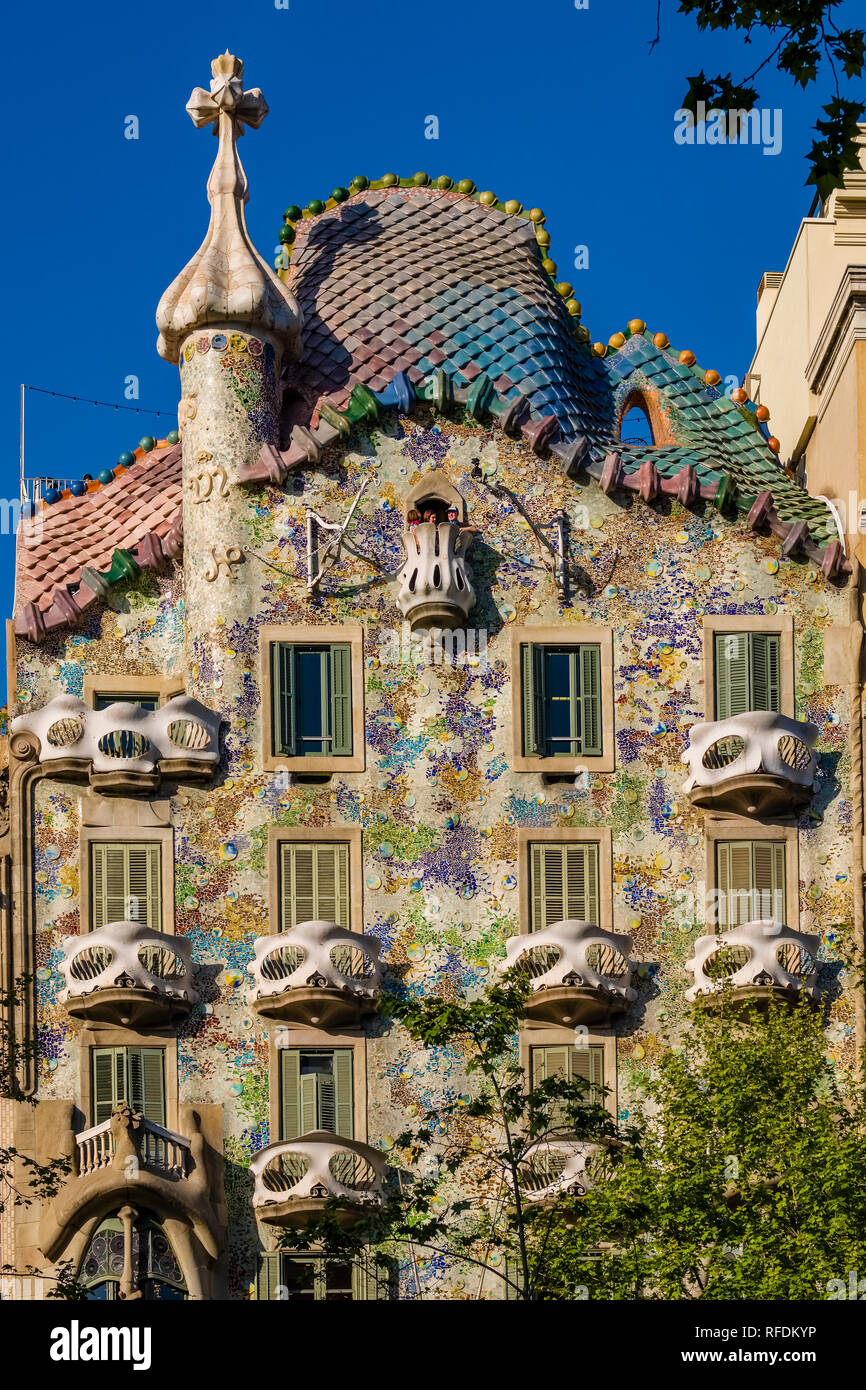 Gaudi Barcelona Colourful Stock Photos Gaudi Barcelona Colourful