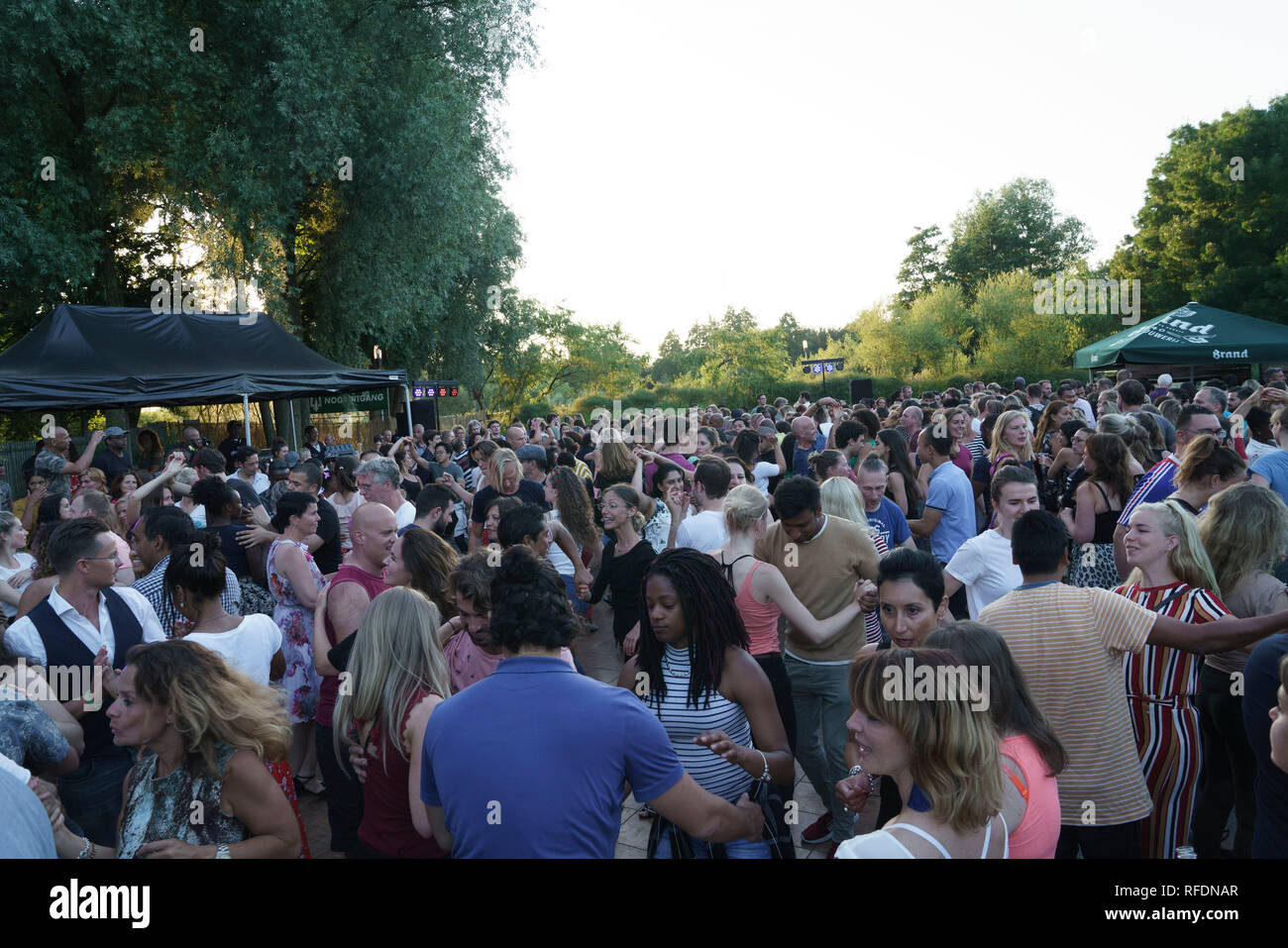 Westergasterrain salsa night, Amsterdam, Netherlands Stock Photo Alamy