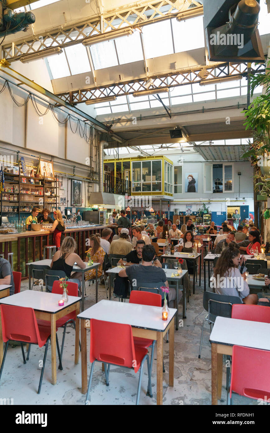 Skate Cafe, Amsterdam Noord, Netherlands Stock Photo