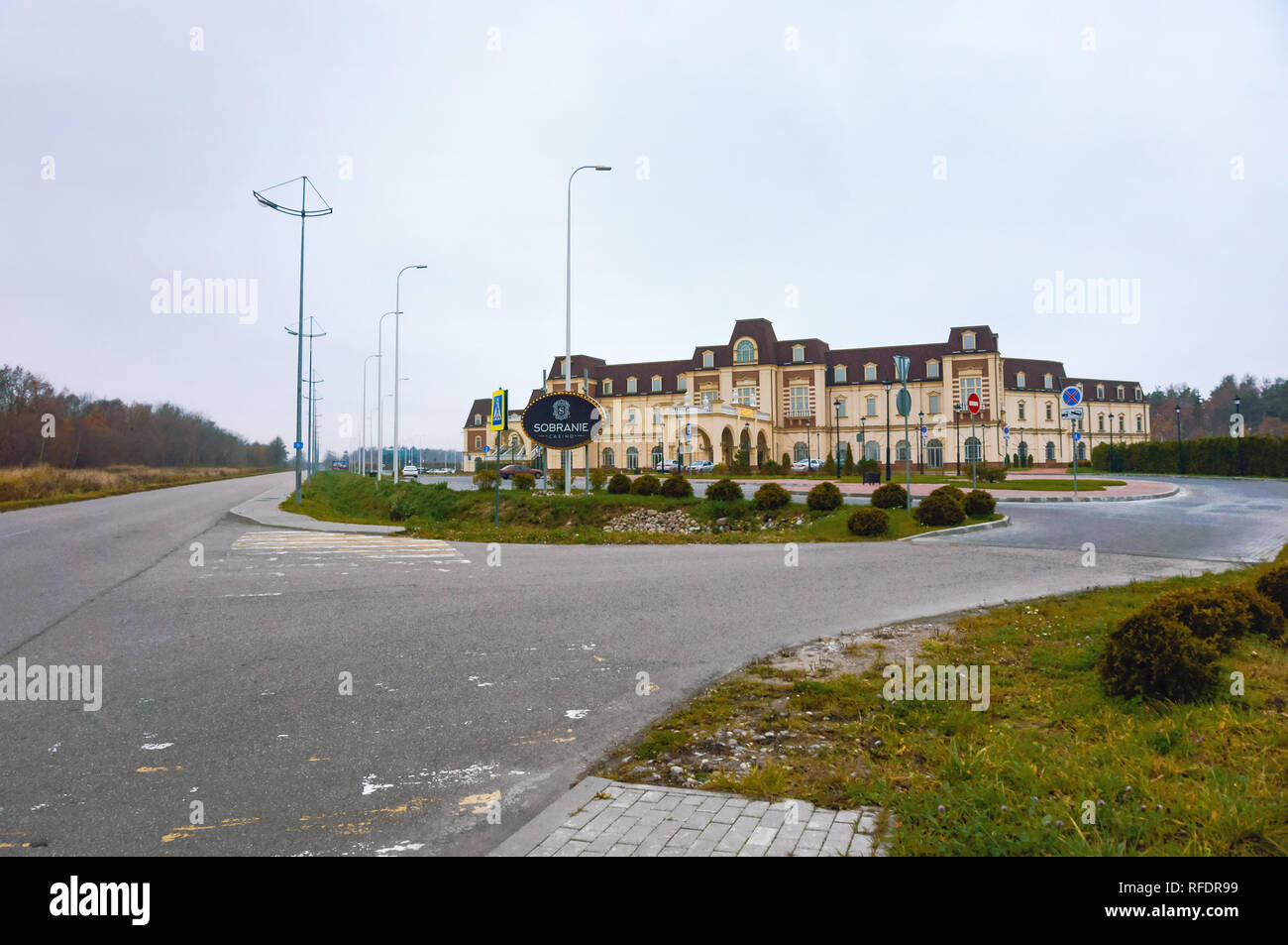 casino 'Sobranie', Kulikovo village, Kaliningrad region, Russia, November 11, 2018, gaming area, casino building Stock Photo