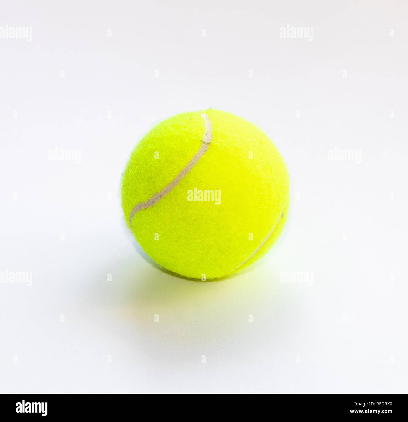 Tennis ball isolated on white background Stock Photo - Alamy
