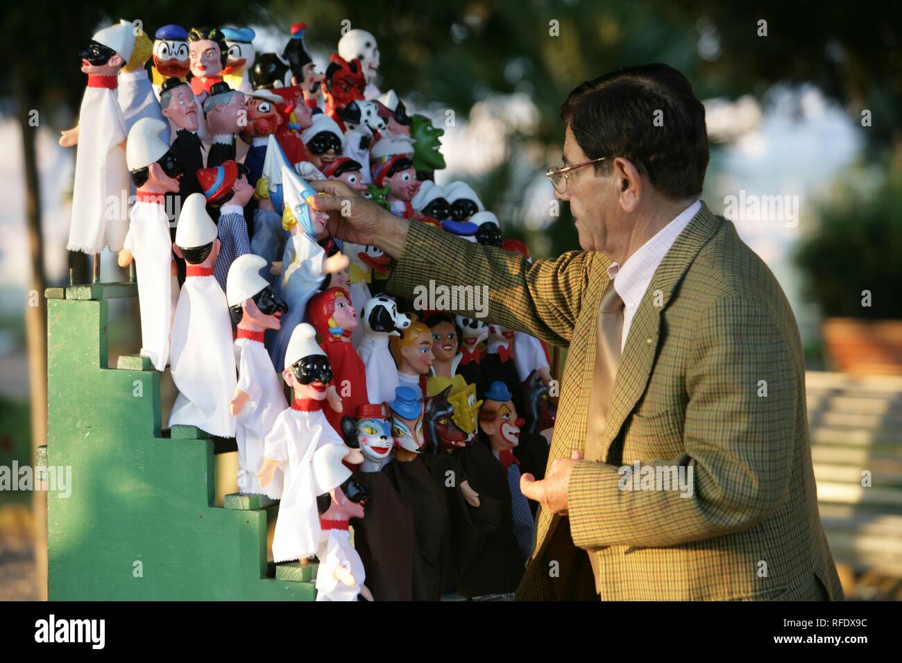 ITA, Italy, Rome :Puppet theatre on the Gianicolo hill. | Stock Photo ...