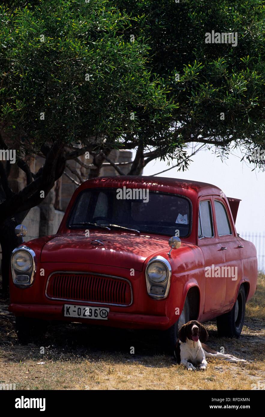 Well preserved vintage car, Malta Stock Photo Alamy
