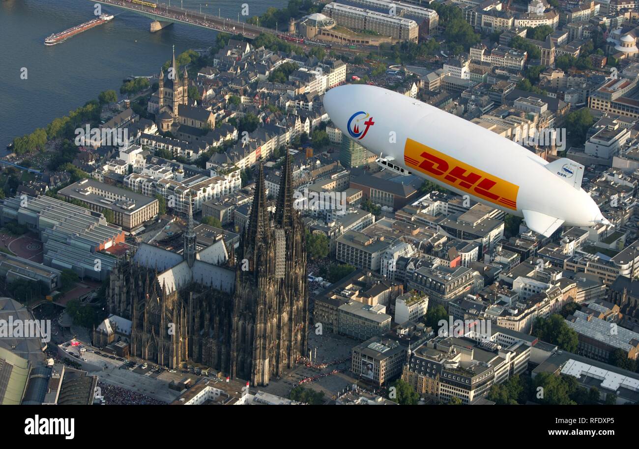 Zeppelin NT, Cologne, North Rhine-Westphalia, Germany Stock Photo