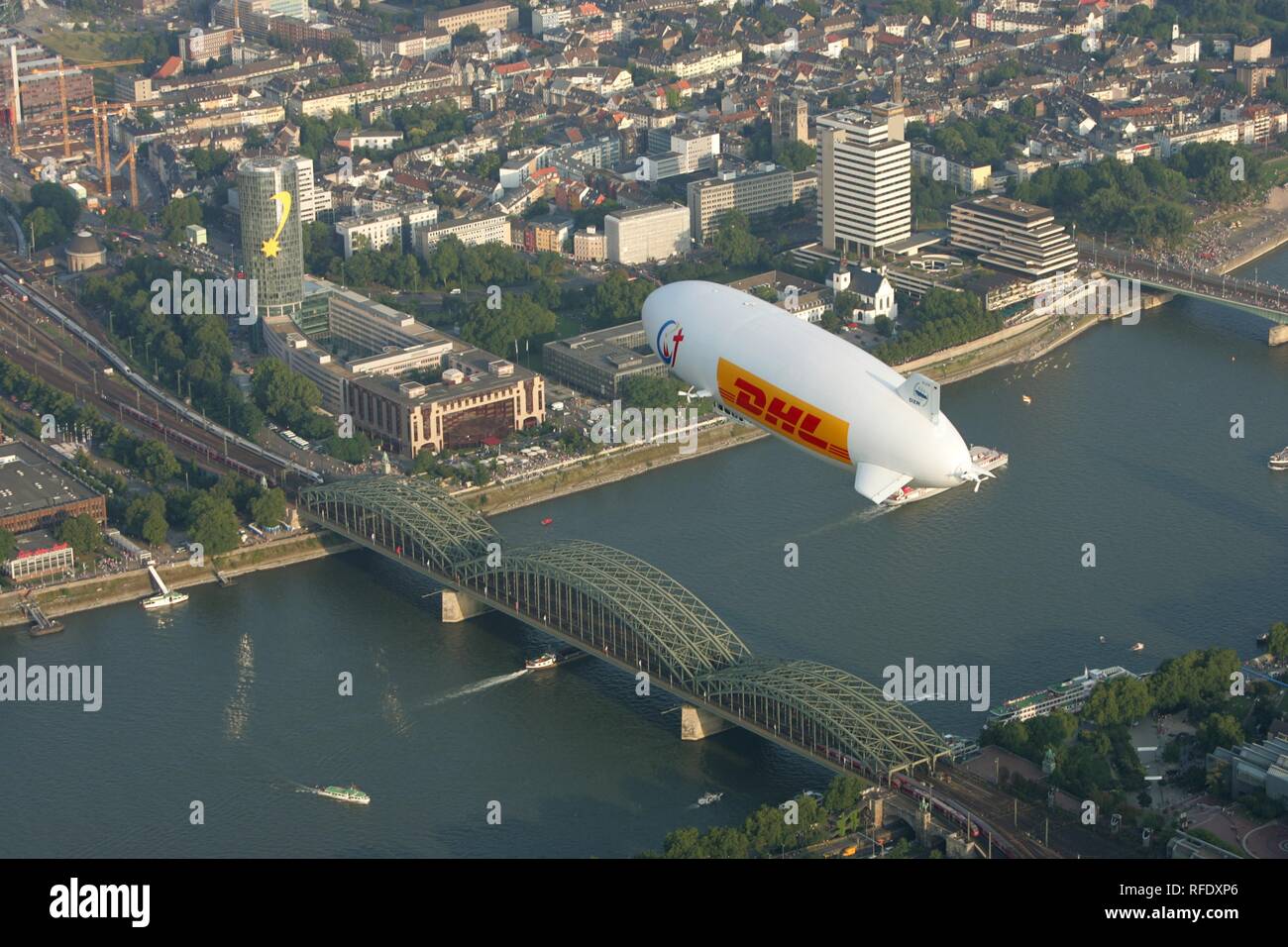 Zeppelin NT, Cologne, North Rhine-Westphalia, Germany Stock Photo