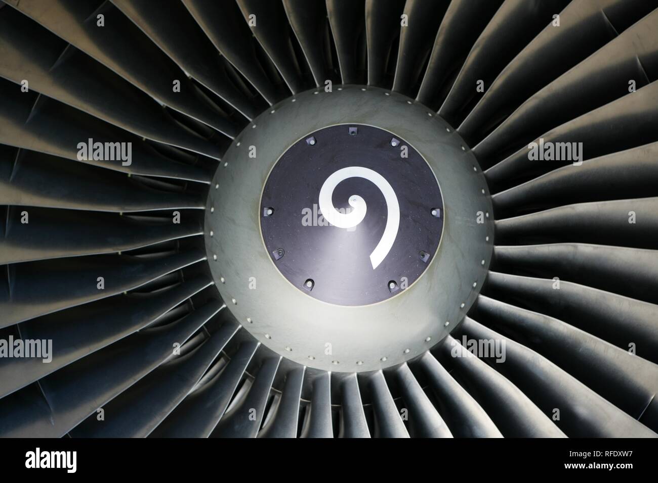 Jet engine of an Airbus A 320 Stock Photo - Alamy