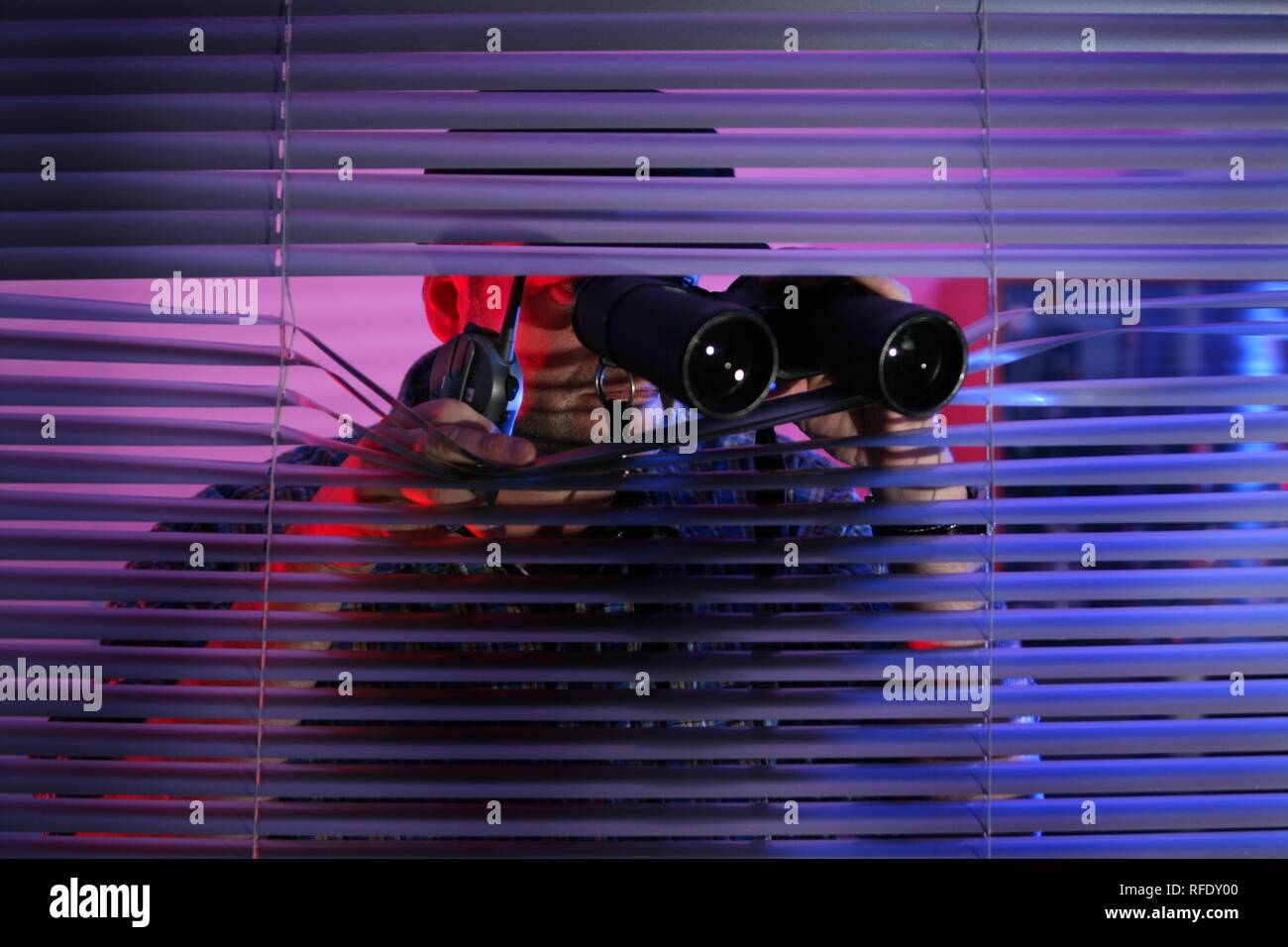 Observation, secret agent, spy, private investigator Stock Photo Alamy