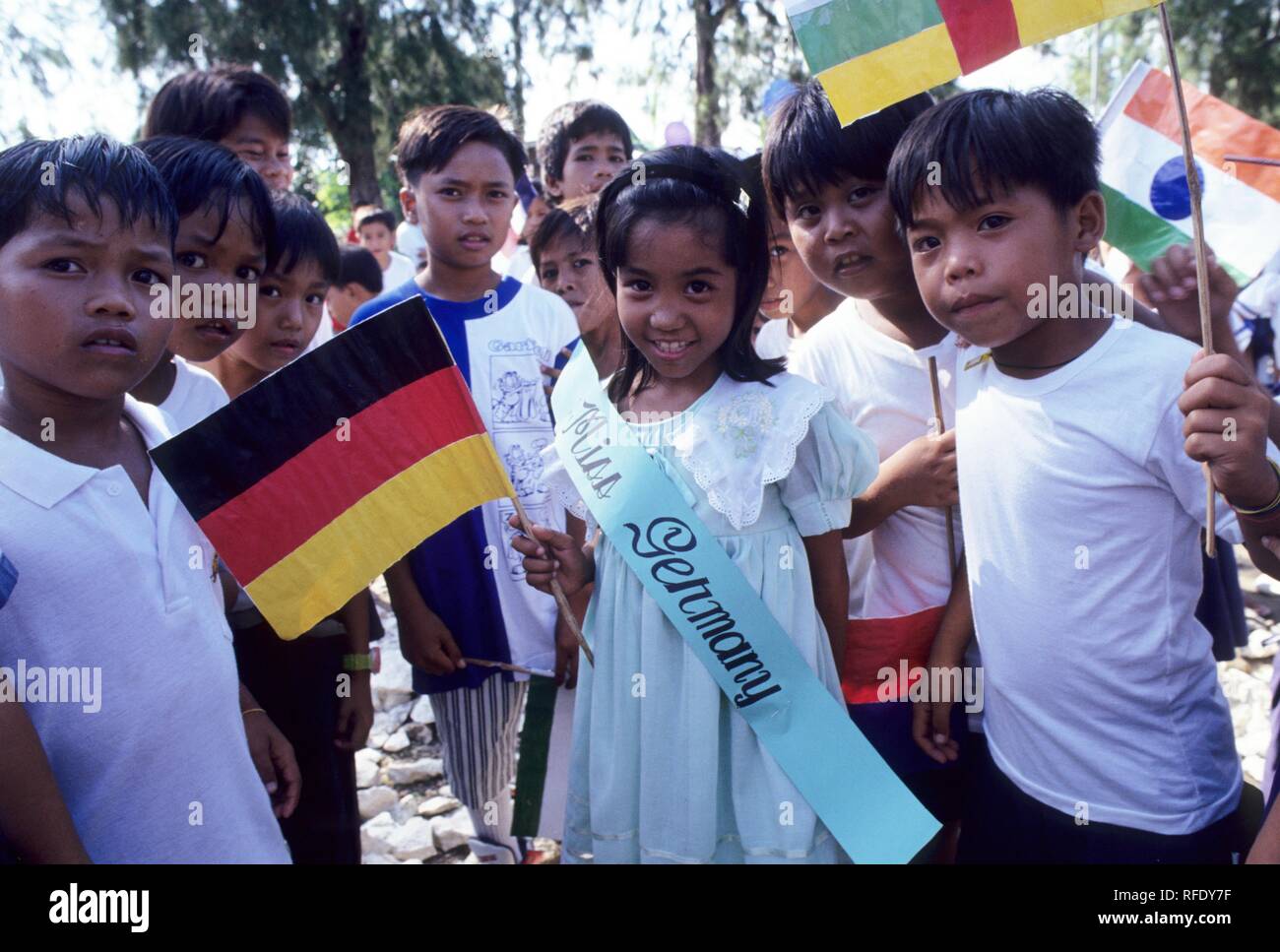 United Nations Day in a school near Maribago, Cebu Island, Philippines