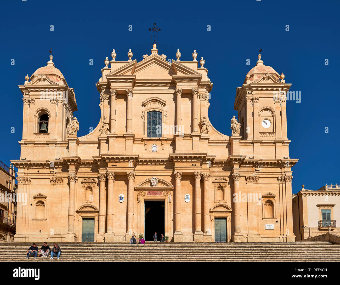 Noto Cathedral Sicily Italy Stock Photo - Alamy