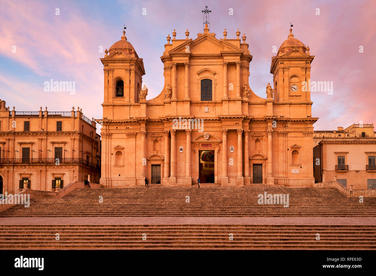 Noto Cathedral Sicily Italy Stock Photo - Alamy