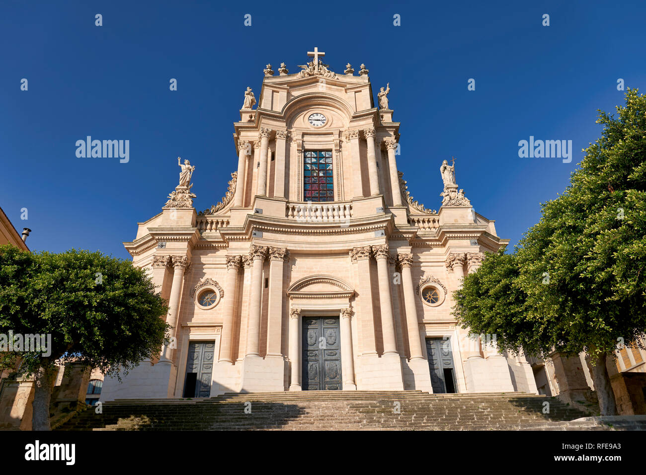 Chiesa di S. Giovanni Evangelista Church. Modica Sicily Italy Stock Photo
