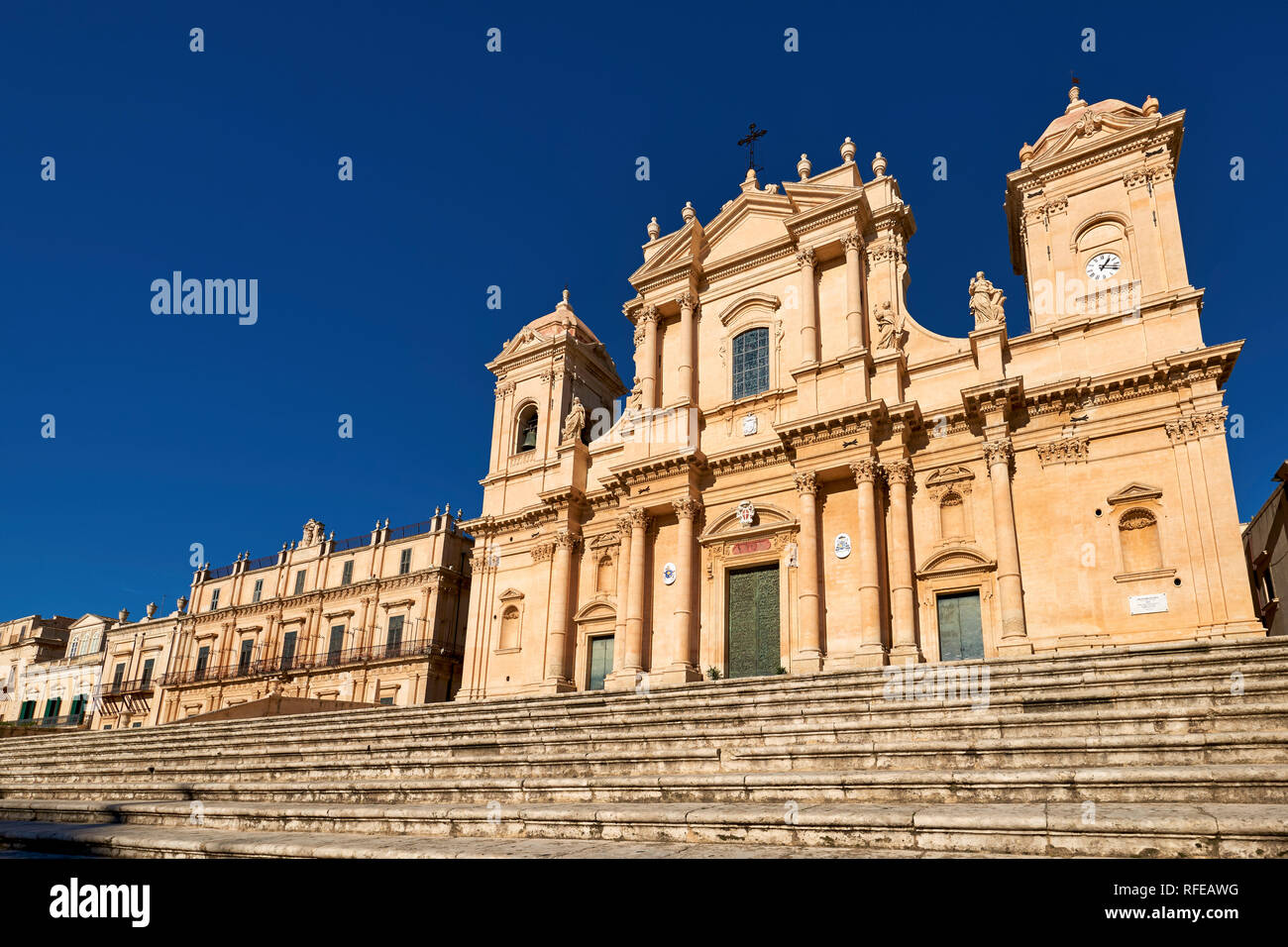 Noto Cathedral Sicily Italy Stock Photo - Alamy