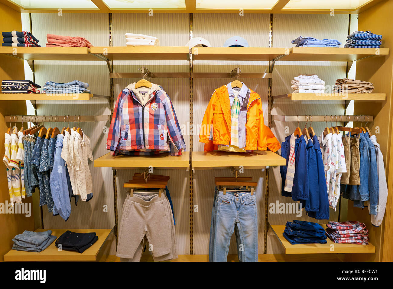 SEOUL, SOUTH KOREA - CIRCA MAY, 2017: clothing on display at a Tommy  Hilfiger store in Seoul Stock Photo - Alamy