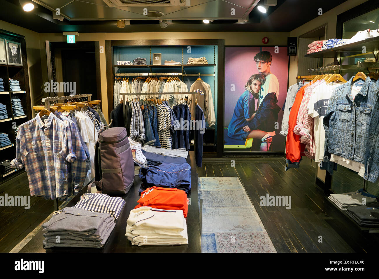 SEOUL, SOUTH KOREA - CIRCA MAY, 2017: clothing on display at a Tommy  Hilfiger store in Seoul Stock Photo - Alamy