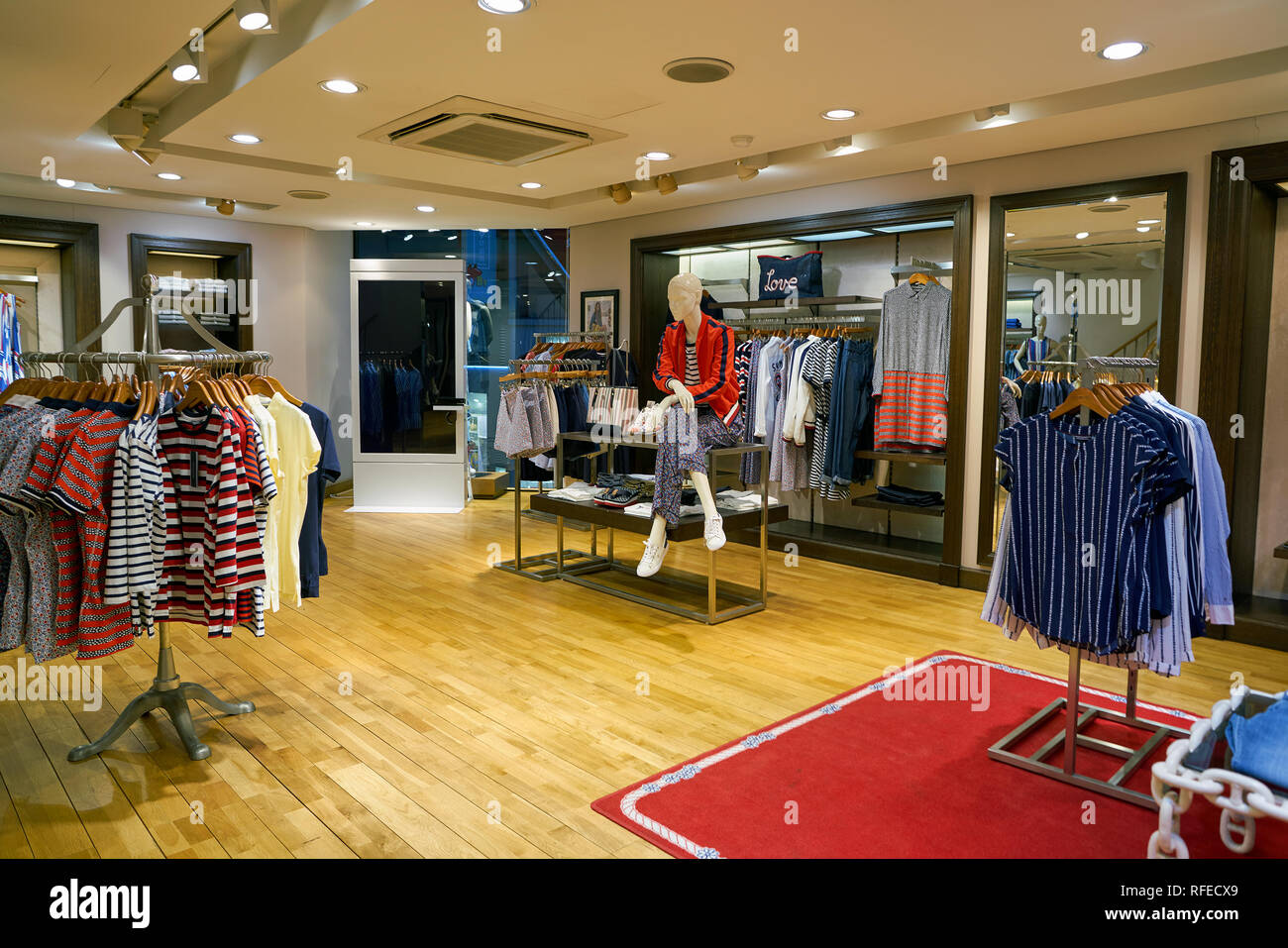 SEOUL, SOUTH KOREA CIRCA MAY, inside Tommy Hilfiger store in Seoul Stock Photo - Alamy
