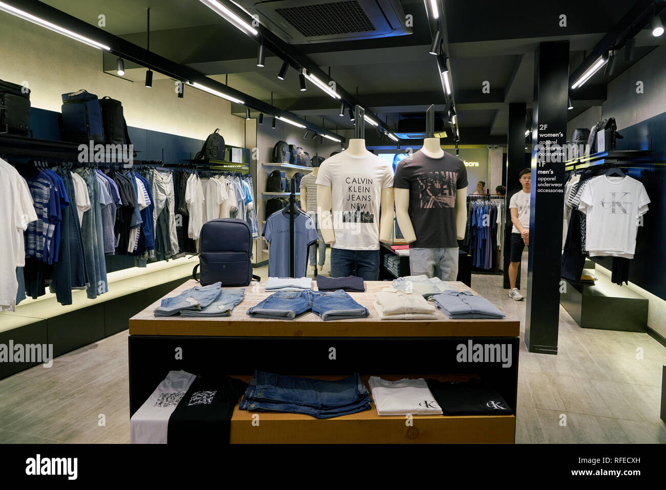 SEOUL, SOUTH KOREA - CIRCA MAY, 2017: inside a Calvin Klein Jeans store in  Seoul Stock Photo - Alamy