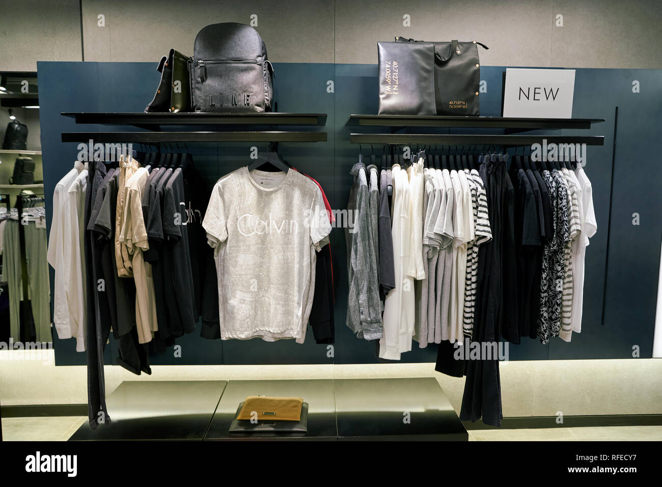 SEOUL, SOUTH KOREA - CIRCA MAY, 2017: clothing on display at a Calvin Klein  Jeans store in Seoul Stock Photo - Alamy