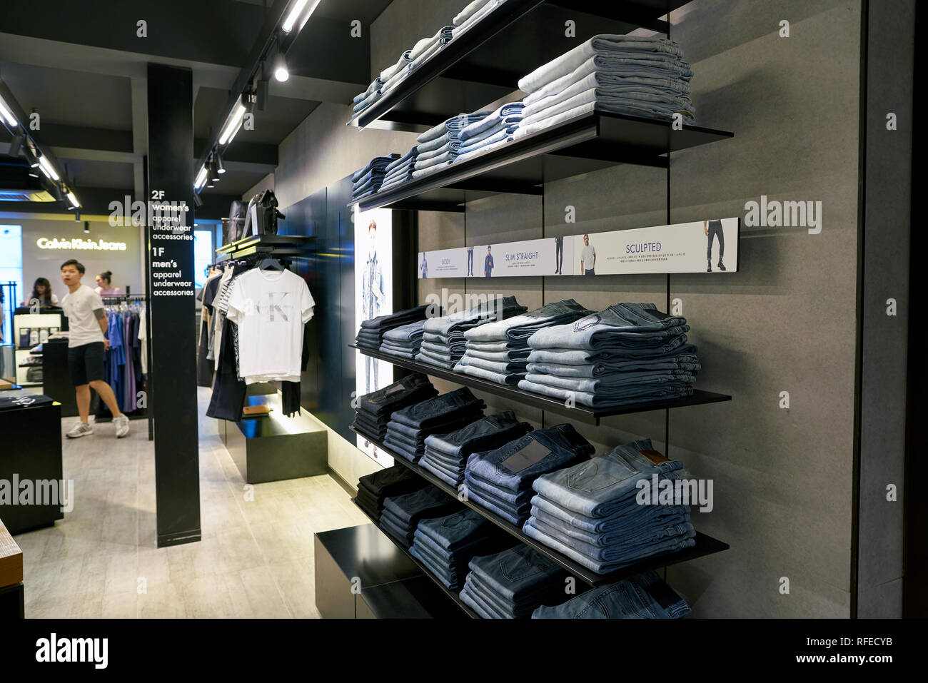 SEOUL, SOUTH KOREA - CIRCA MAY, 2017: clothing on display at a Calvin Klein  Jeans store in Seoul Stock Photo - Alamy