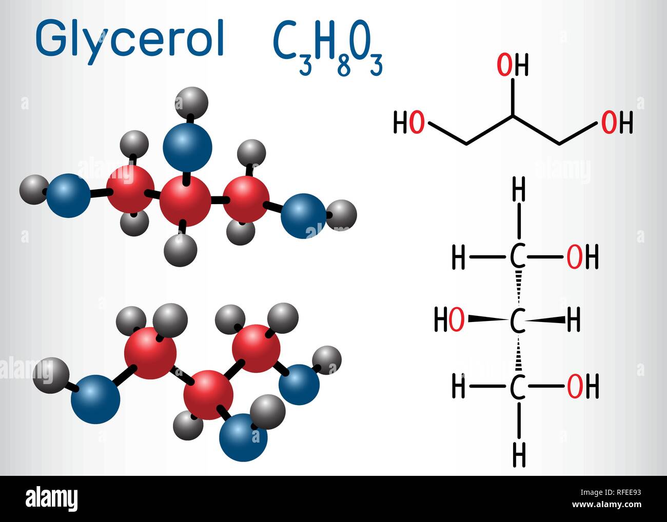 Structure Of Fatty Acid And Glycerol
