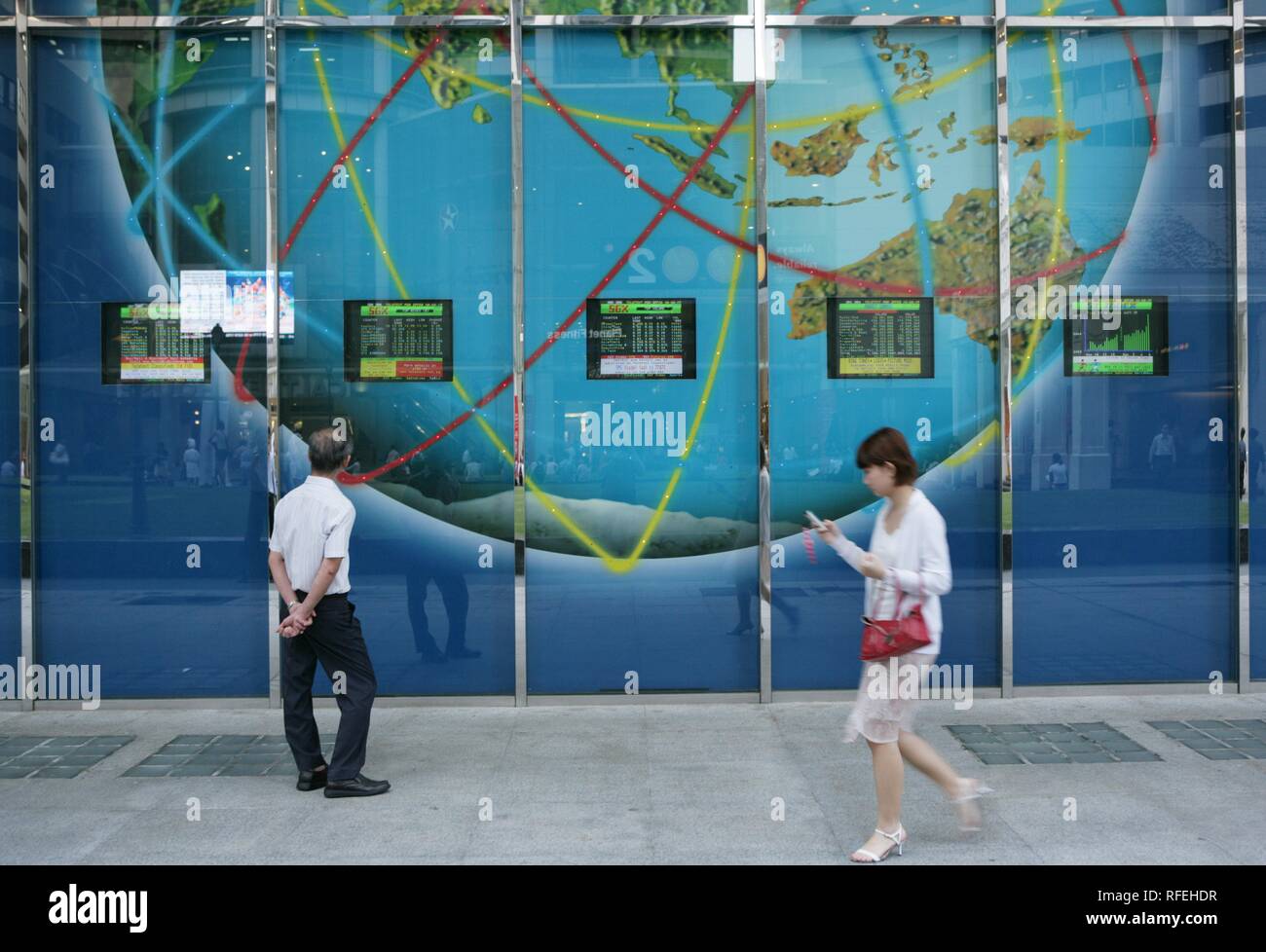 SGP Singapore Central Business District Raffles Place stock exchange