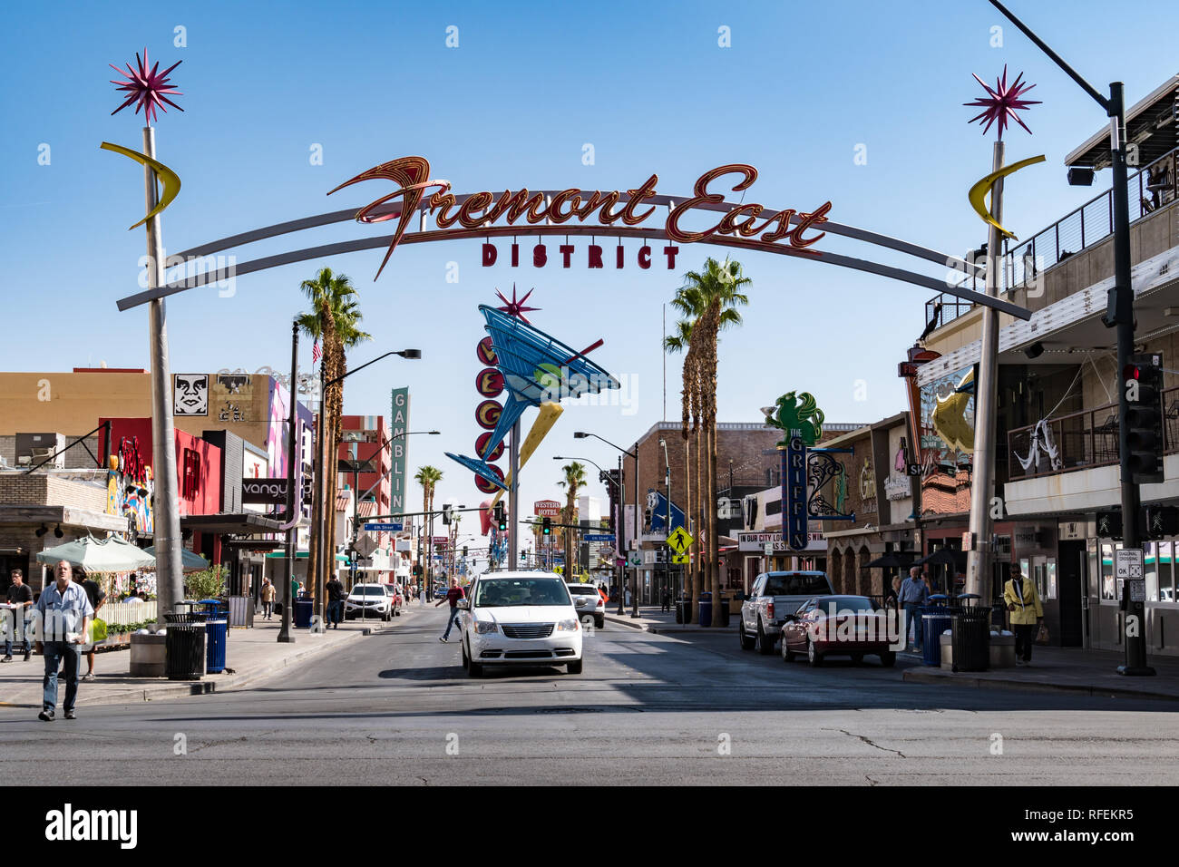 Las vegas fremont street hi-res stock photography and images - Alamy