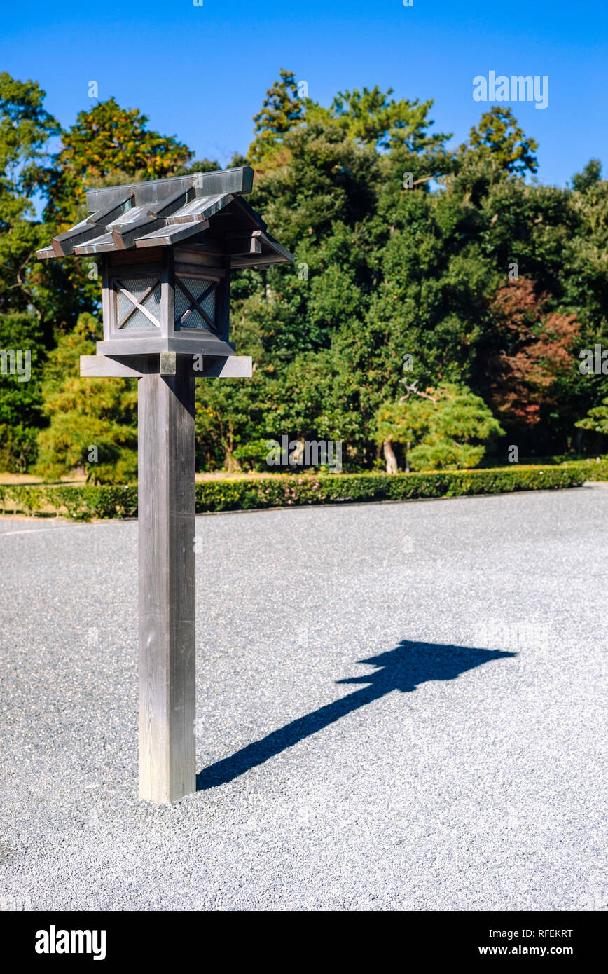 Japanese shrine lantern Stock Photo