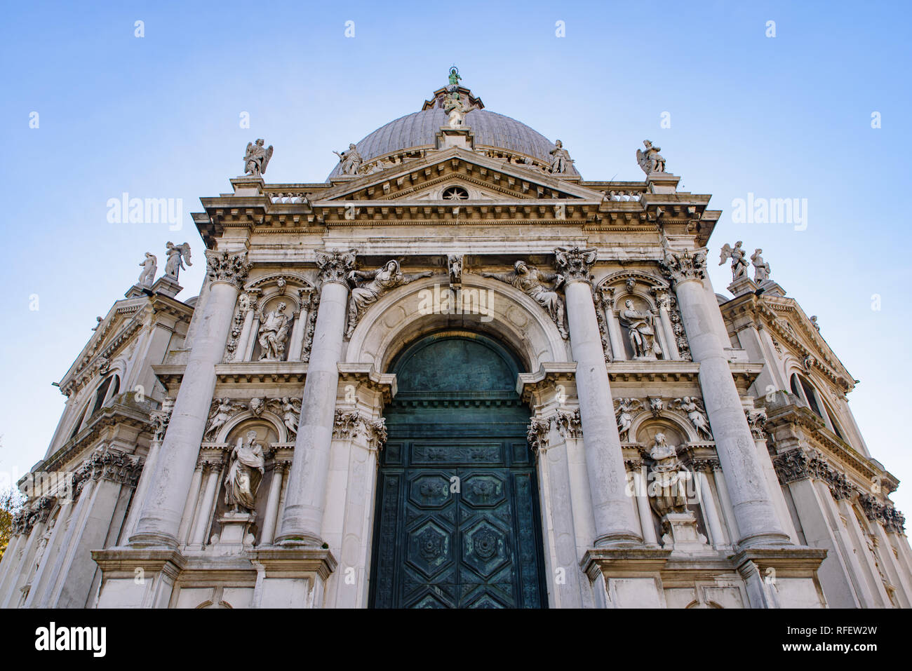 Santa Maria della Salute (Saint Mary of Health), a Catholic church in Venice, Italy Stock Photo