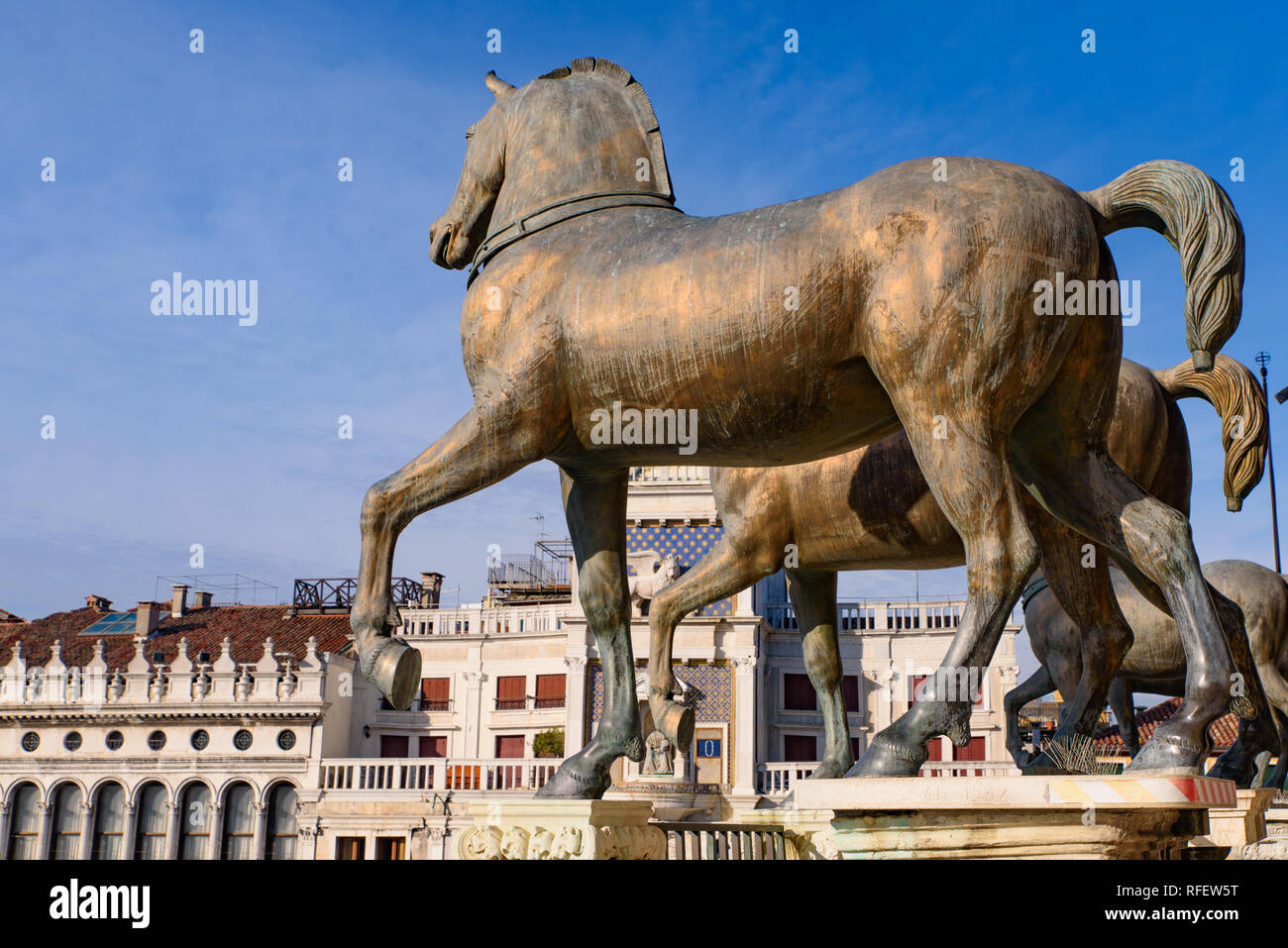 The Horses of Saint Mark (Triumphal Quadriga), four bronze statues of horses on the facade of St
