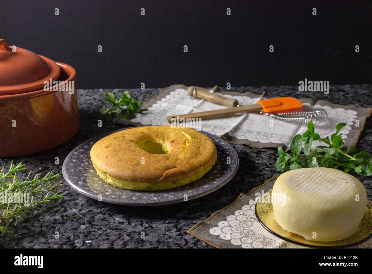 This is a chinese cheesecake very good, very beautiful Stock Photo
