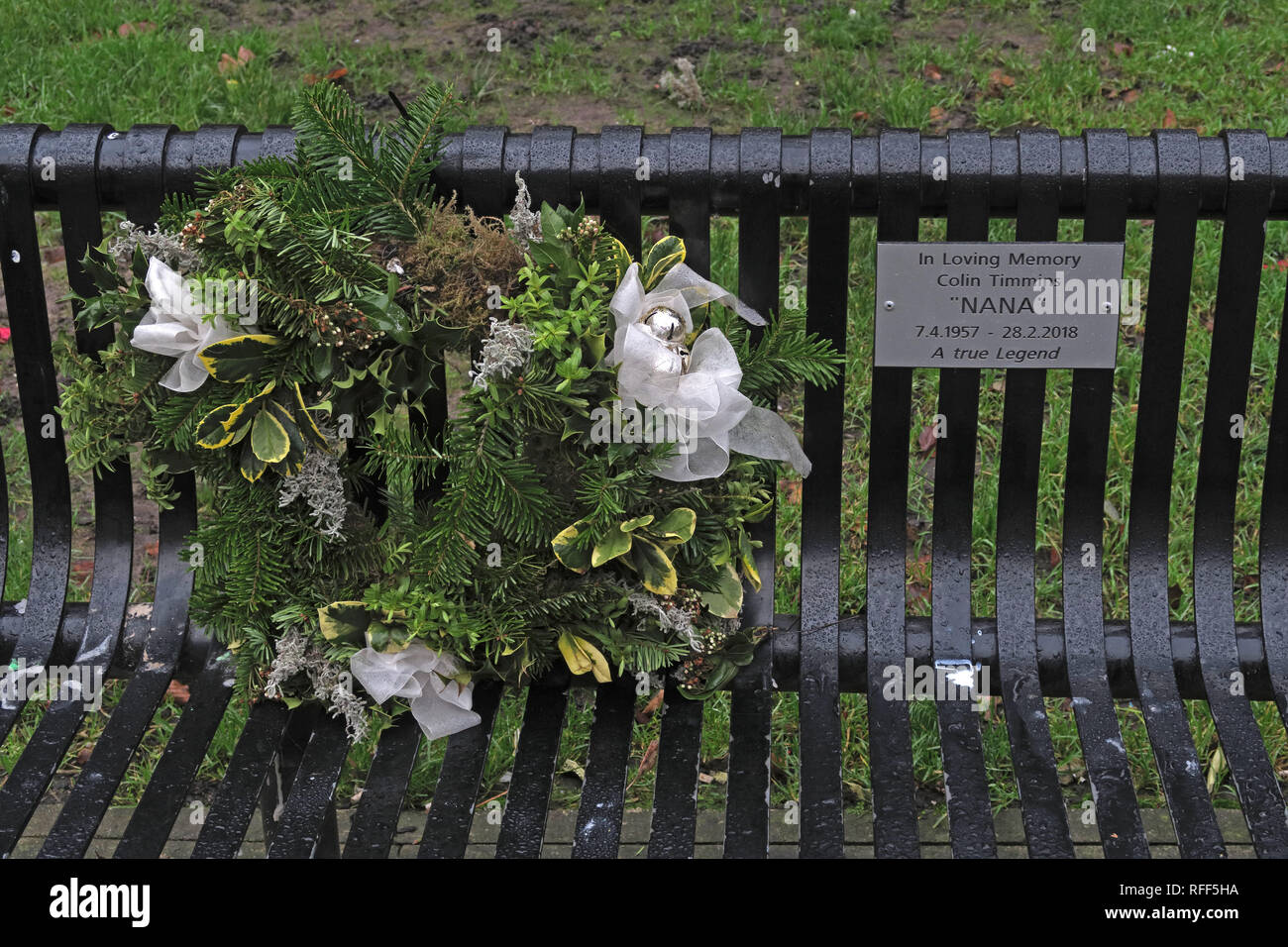 Bench In Loving Memory Colin Timmins Nana Sackville Gardens