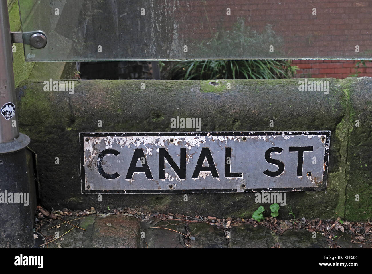 Canal Street Manchester, the centre of the Gay Village, North West England, UK Stock Photo