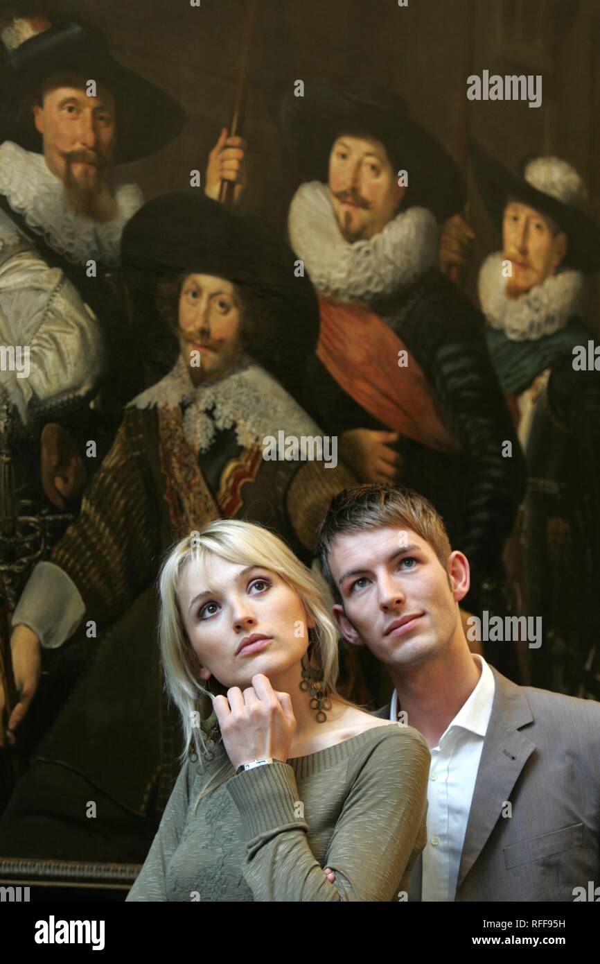 Nld Netherlands Amsterdam Amsterdams Historisch Museum Large Format Paintings In The Schuttergalerij Stock Photo Alamy