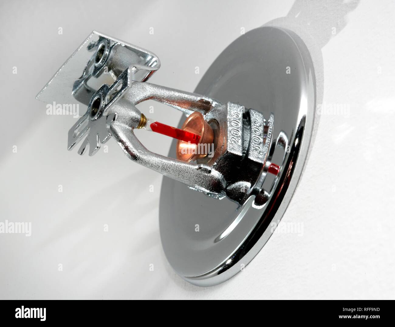 Sprinkler system a hotel room fire hires stock photography and images