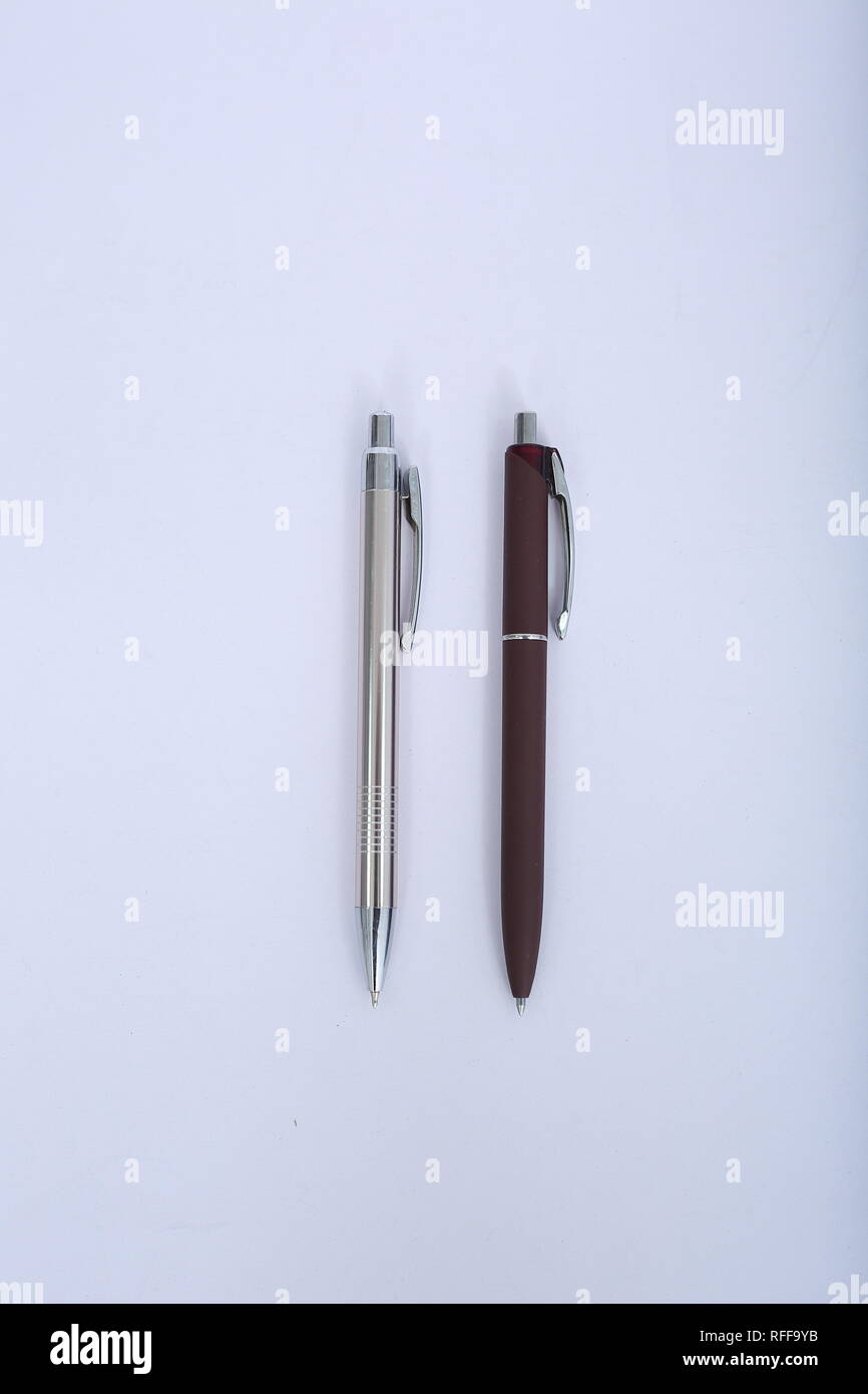 Picture of two ball pen. Stock Photo