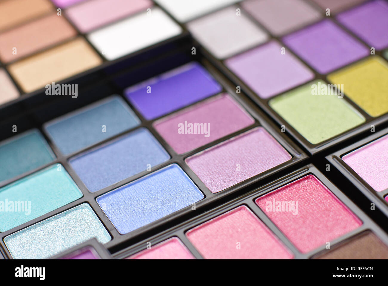 Colorful professional makeup palette Stock Photo Alamy