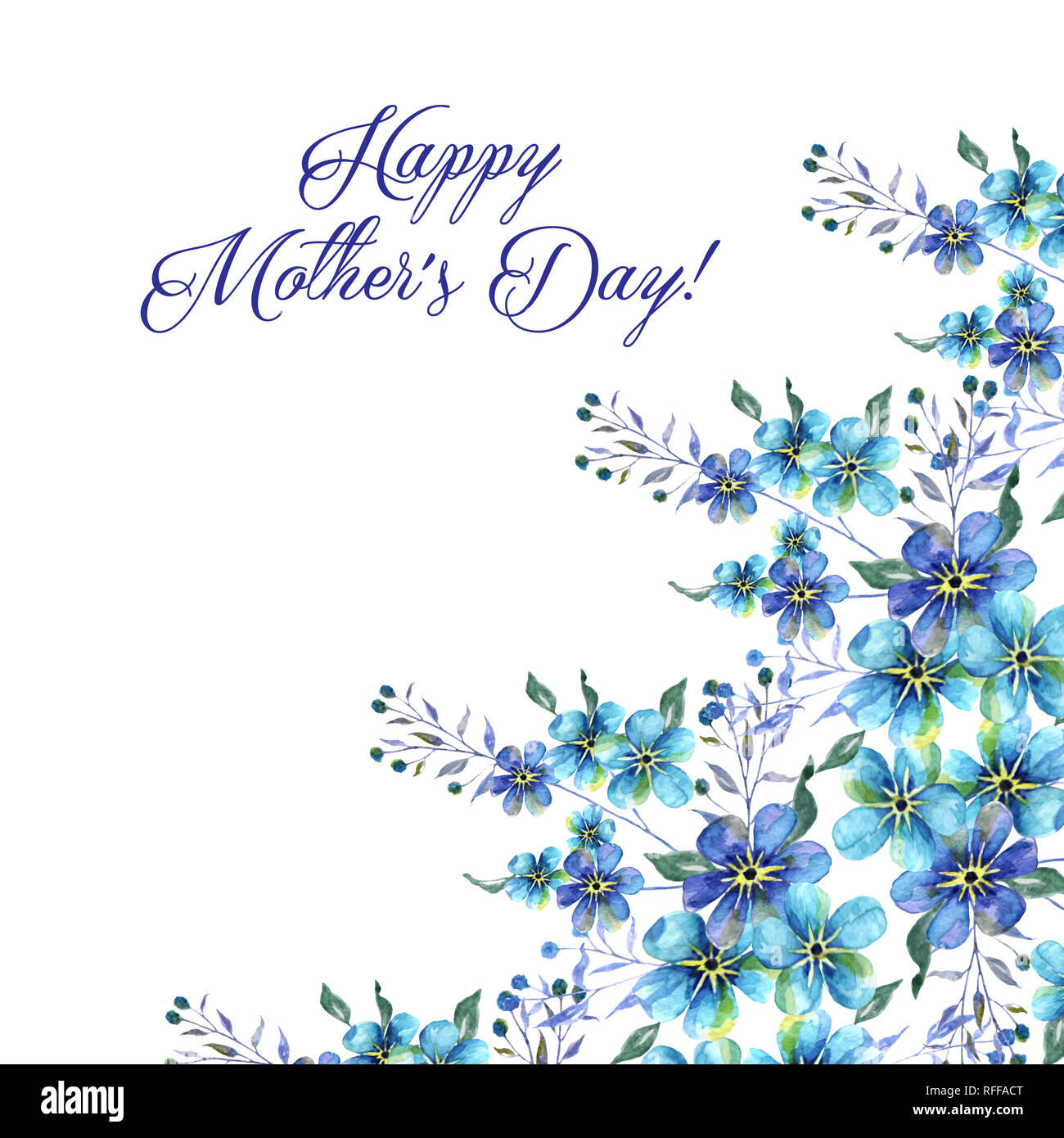 blue flowers for mother's day