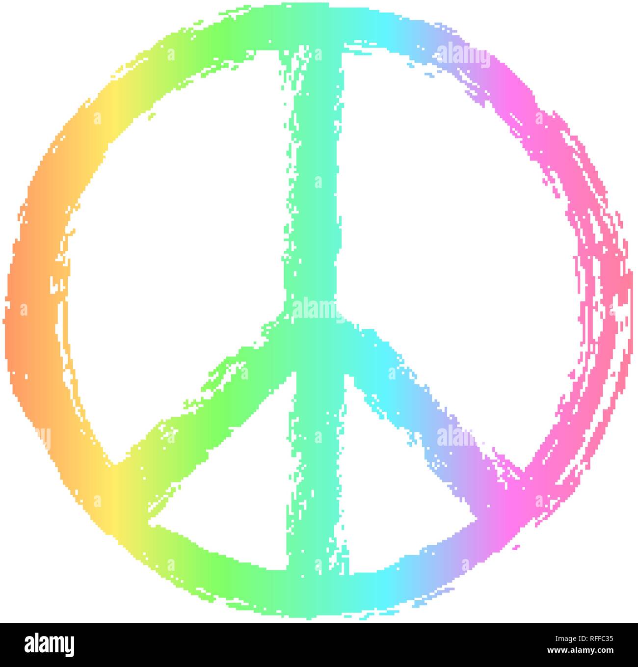 Hippe Peace Round Rug