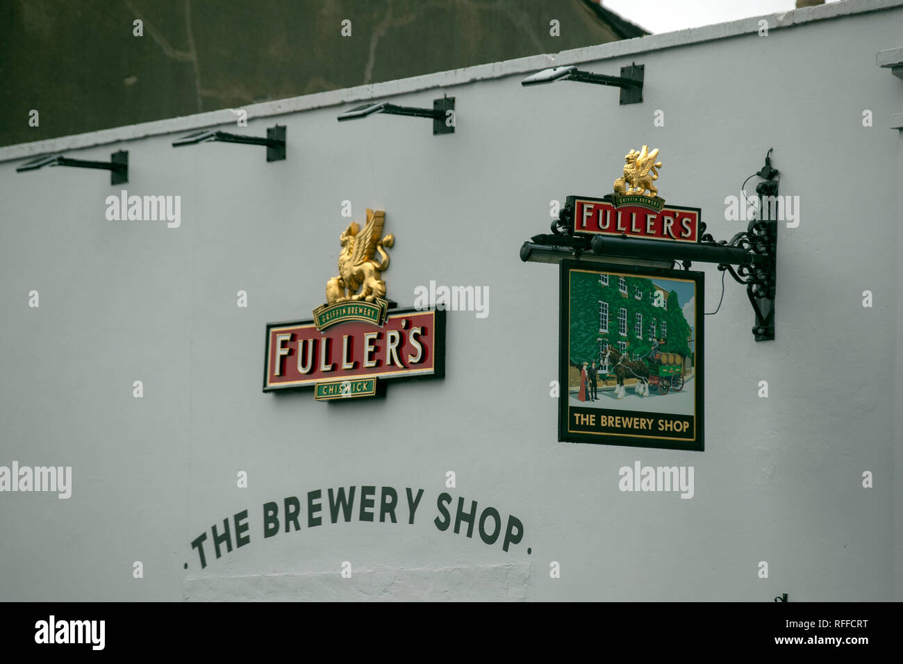 A general view of the Fullers brewery in Chiswick, west London. Fuller