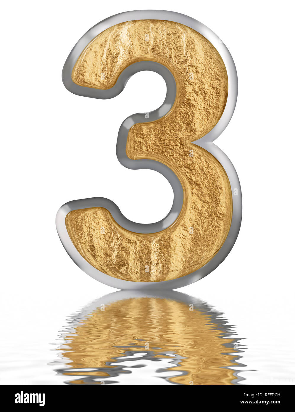 3 number water Cut Out Stock Images & Pictures - Alamy