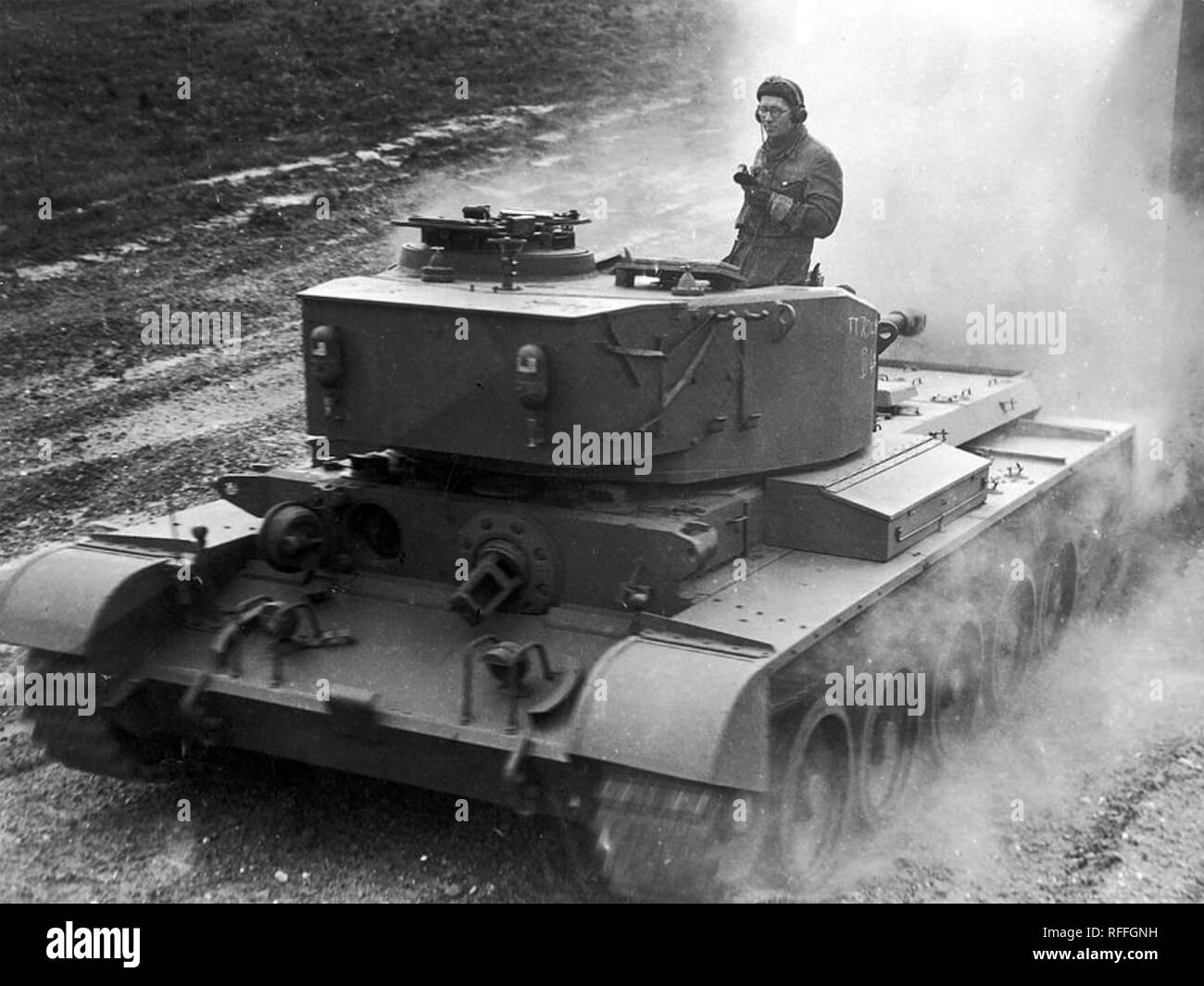 BRITISH LEYLAND MOTORS 'COMET' TANK  A-34 about 1943 Stock Photo