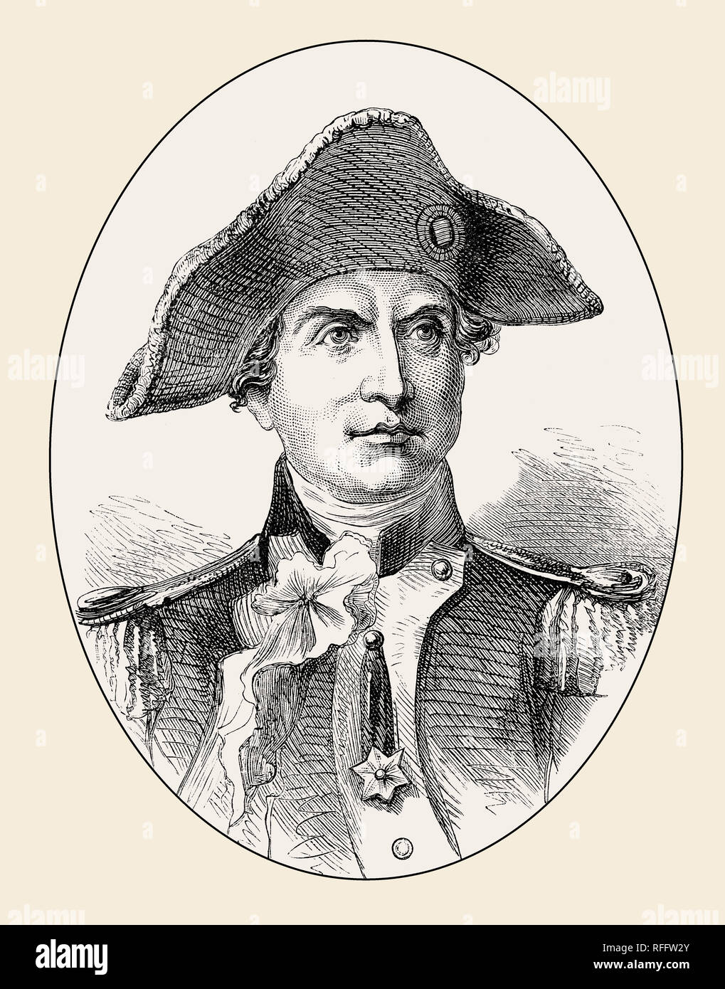 John Paul Jones, 1747 – 1792,  naval commander Stock Photo