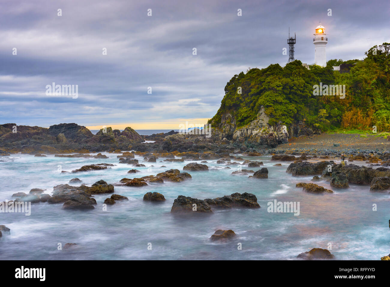 Kushimoto, Japan at Shionomiasaki Cape, the most southern point of the main island of Honshu. Stock Photo