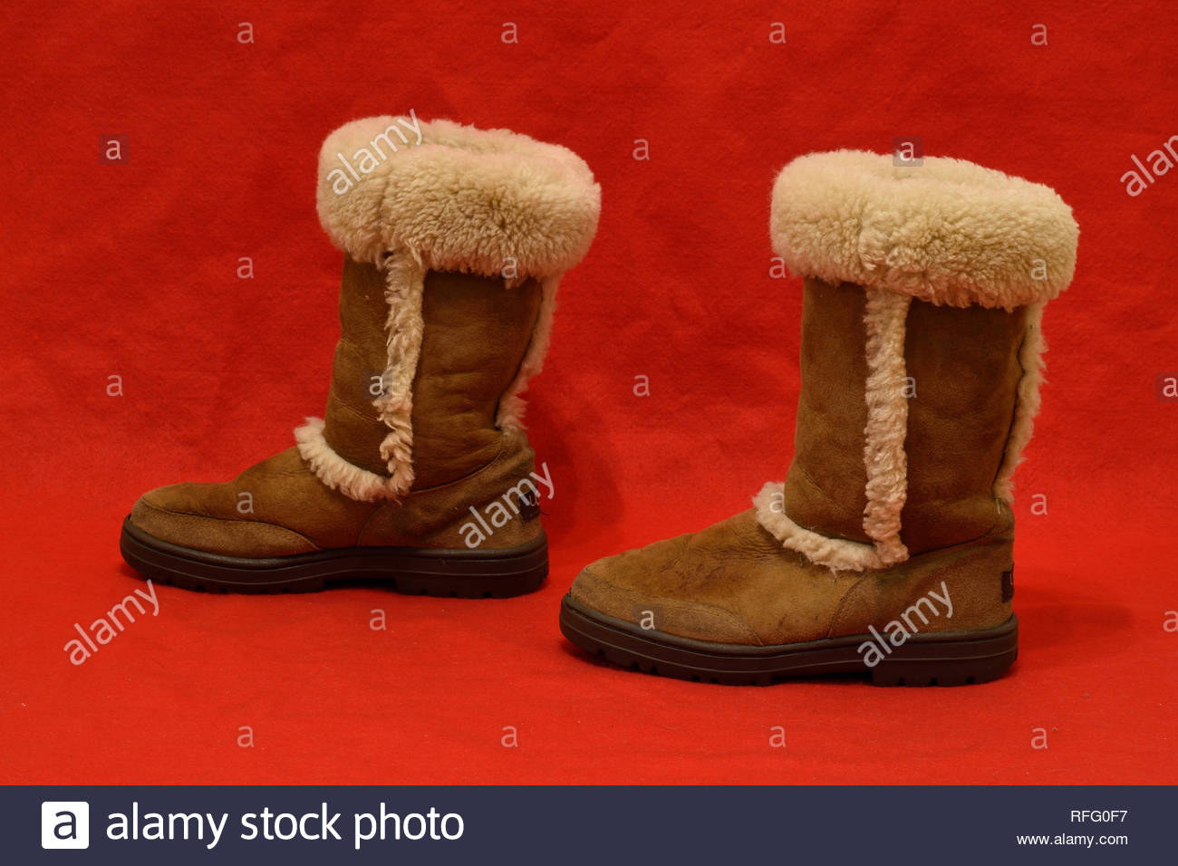 tall uggs folded down