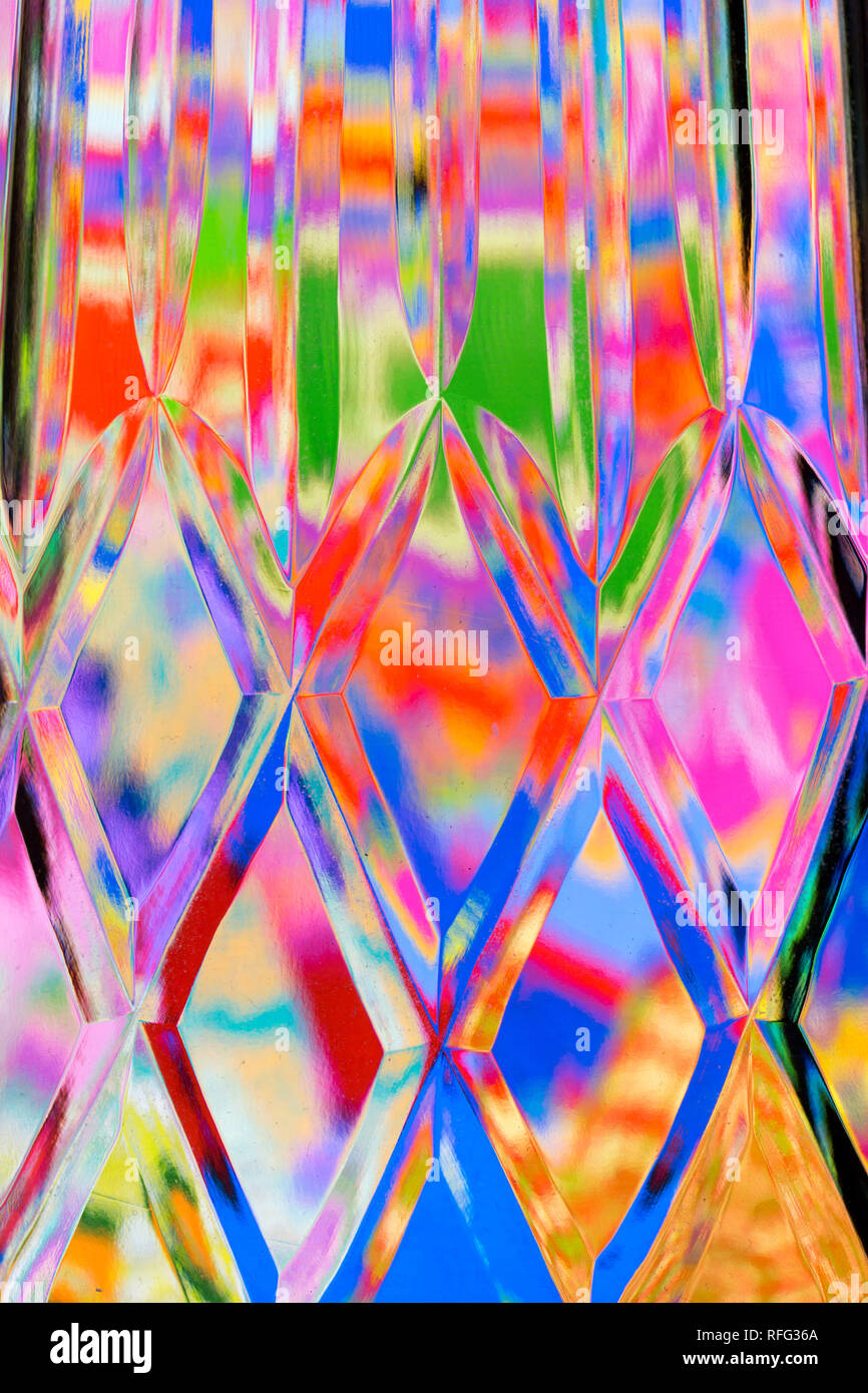 Abstract diamond textured background of a brightly colored imaged ...