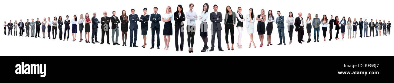 leader and professional business team standing together Stock Photo - Alamy