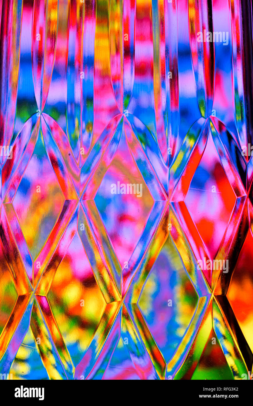 Abstract diamond textured background of a brightly colored imaged ...