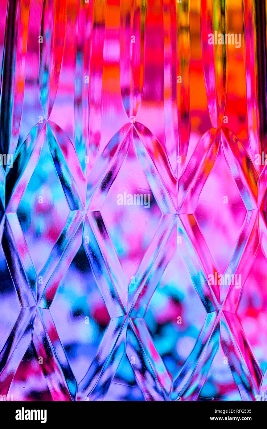 Abstract diamond textured background of a brightly colored imaged ...