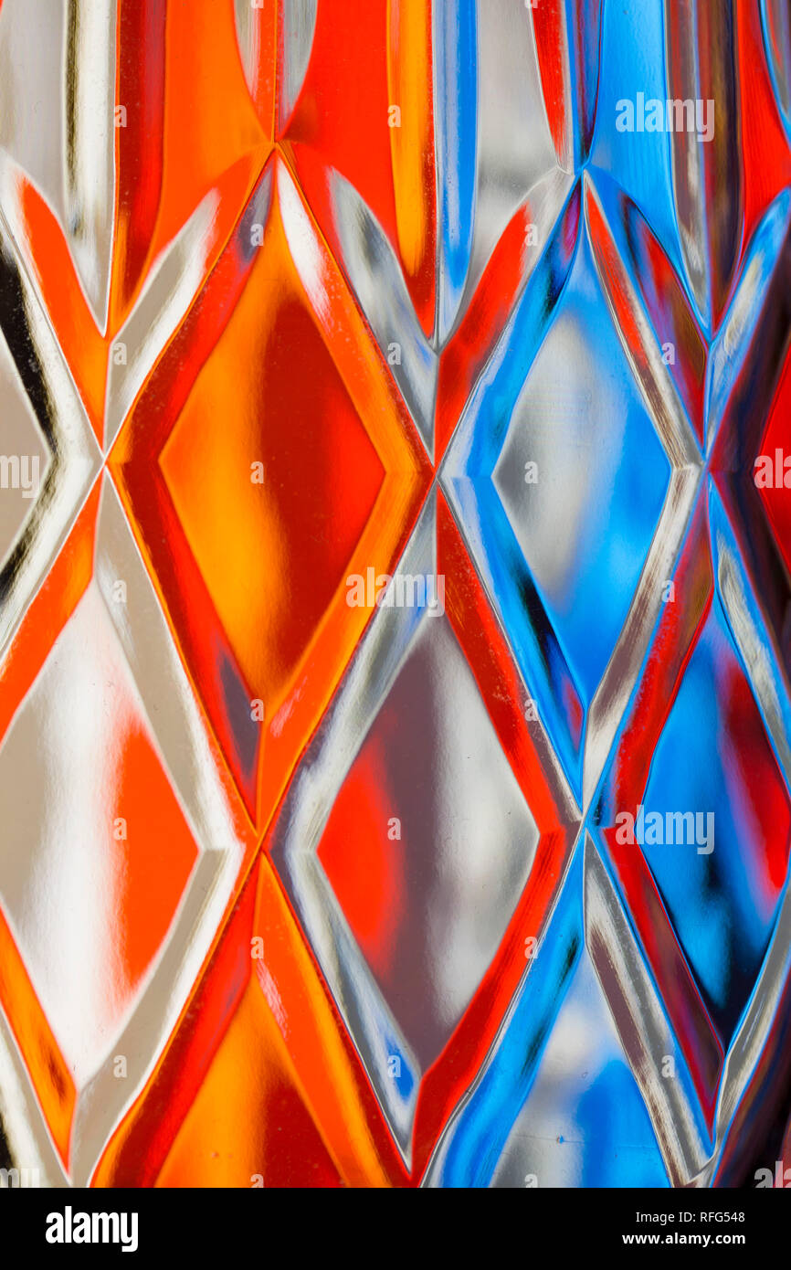 Abstract diamond textured background of a brightly colored imaged ...